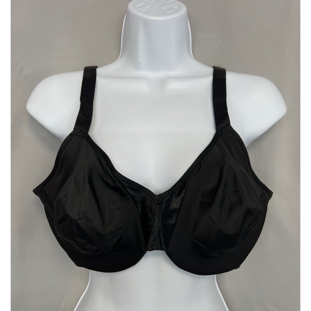 Olga Bra Women's Black 40C Underwire Full Coverage Adjustable Straps